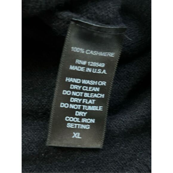 Aviator Nation Cashmere Pullover Sweater Black Bolt Print Unisex Size XL - Picture 7 of 7